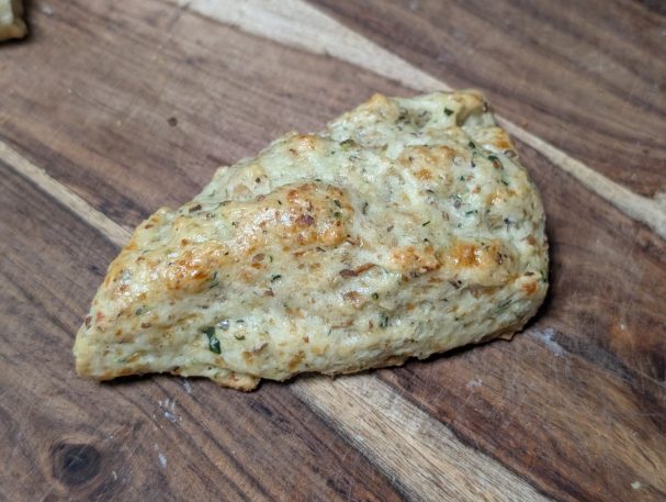 Oyster Mushroom and Feta Cheese Scone