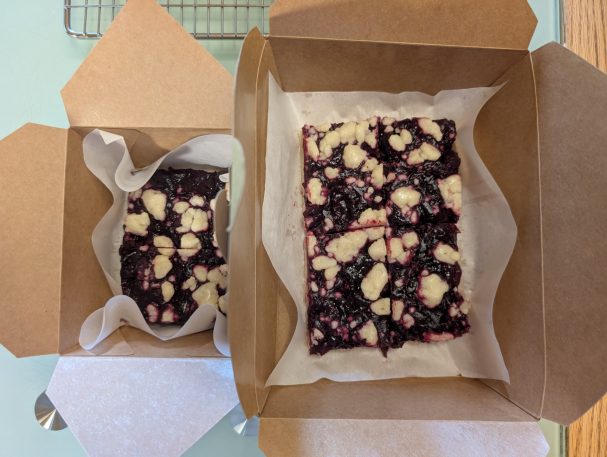 Raspberry shortbread bars